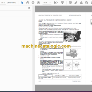 Komatsu PC30MR-5 PC35MR-5 Hydraulic Excavator Shop Manual (WENBM00080)