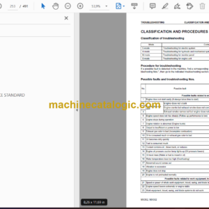 Komatsu MX352 MX502 Hydraulic Excavator Shop Manual (SEBM035400)