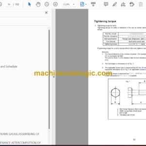 Komatsu HB365LC-3 Hydraulic Excavator Field Assembly Instruction (GEN00146-04)