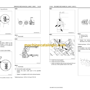 Hitachi 4HK1, 6HK1 Engine Manual