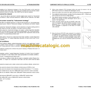 Komatsu PC360LC-11E0 PC360NLC-11E0 PC390HRD-11E0 Hydraulic Excavator Shop Manual (UENBM00491)