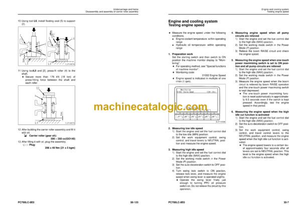 Komatsu PC700LC-8E0 Hydraulic Excavator Shop Manual (UEN05377-00)