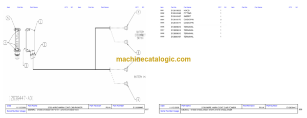 Hitachi EH4500-2 8D9AC, 8R9AA, 8R9AC, 411MDD, E413MD 8D9AC, 8D9AD, 411MD, E413MD, 402MD Parts Catalog