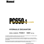 Komatsu PC650-1 Hydraulic Excavator Shop Manual (SEBM0209A04)