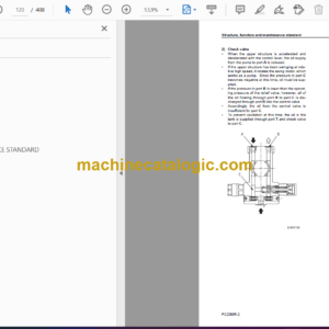 Komatsu PC20MR-2 Hydraulic Excavator Shop Manual (SEBM037001)