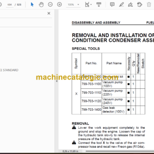 Komatsu PC750-7 PC800-7 Hydraulic Excavator Shop Manual (SEBM031304)