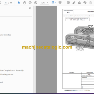 Komatsu PC1250-8R PC1250SP-8R Hydraulic Excavator Field Assembly Manual (GEN00068-03)