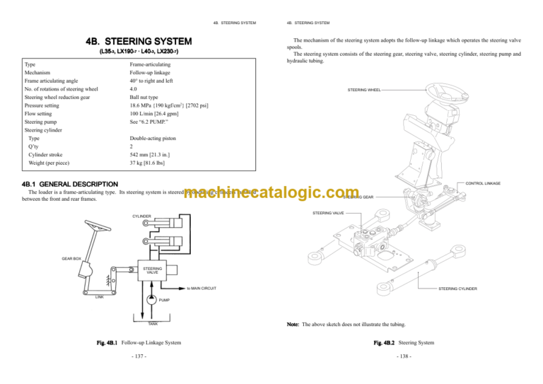 Hitachi LX130-7, LX160-7, LX190-7, LX230-7 Technical Manual