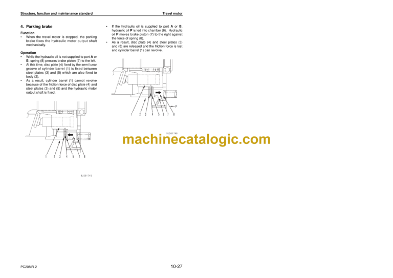 Komatsu PC20MR-2 Hydraulic Excavator Shop Manual (SEBM037001)