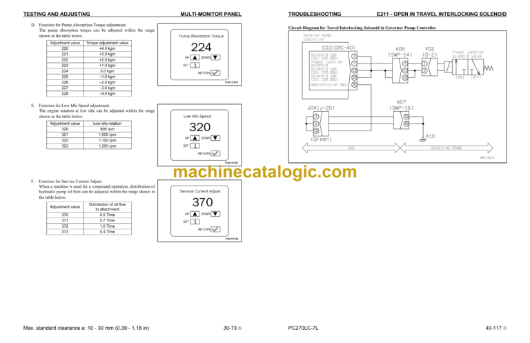 Komatsu PC270LC-7L Hydraulic Excavator Shop Manual (CEBM005905)