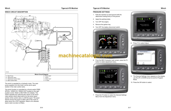 Tigercat 470 Mulcher Service Manual (4700101 - 4702000) (41273AENG)