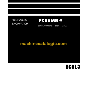 Komatsu PC88MR-8 Hydraulic Excavator Shop Manual (SEN04329-15)