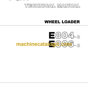 Hitachi E804-3 E806-3 Wheel Loader Service Manual