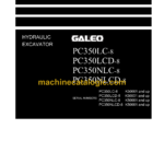 Komatsu PC350LC-8 PC350LCD-8 PC350NLC-8 PC350NLCD-8 Galeo Hydraulic Excavator Shop Manual