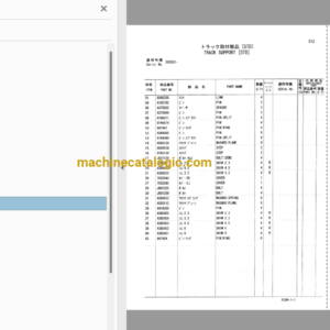 Hitachi CX650-2, CX700-2 Crawler Crane Parts Catalog