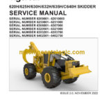 Tigercat 620H, 625H, 630H, 632H, 635H, C640H Skidder Service Manual (6250801–6251000) (60195AENG)