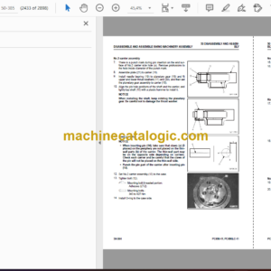 Komatsu PC490-11 PC490LC-11 Hydraulic Excavator Shop Manual (UENBM00304)