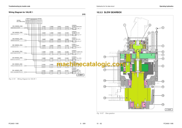 Komatsu PC3400-11M0 Hydraulic Excavator Shop Manual (SEN06694-04)