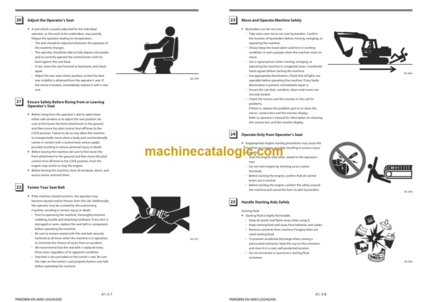 Hitachi EX2000-7B (Cummins T4F) Hydraulic Excavator Assembly Procedure Manual