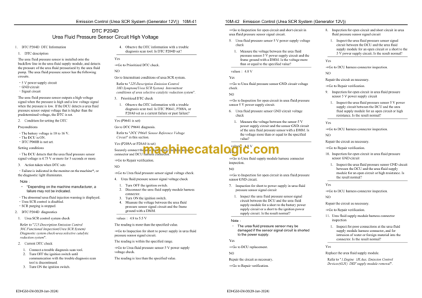 Hitachi 4JJ1 Stage V Exhaust Emission Standards Engine Manual