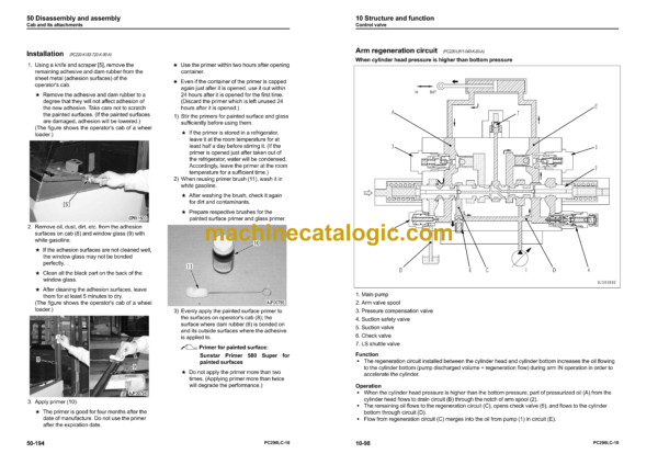 Komatsu PC290LC-10 Hydraulic Excavator Shop Manual (SEN05644-08)