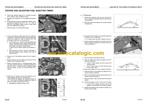 Komatsu PC75R-2 Hydraulic Excavator Shop Manual (WEBM001501)