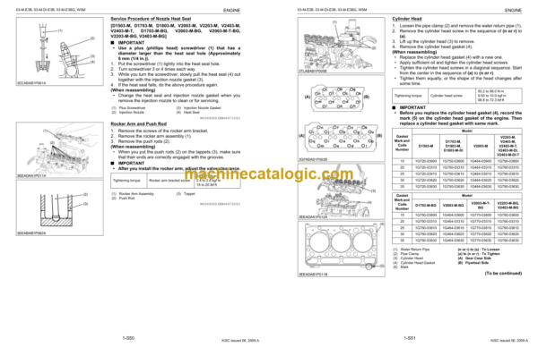 Hitachi 03-M-E3B SERIES ,03-M-DI-E3B SERIES ,03-M-E3BG SERIES Engine Manual