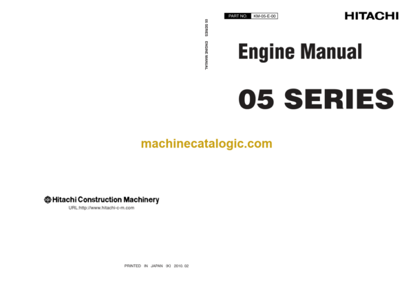 Hitachi 05 SERIES Engine Manual