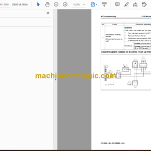 Komatsu PC1250-11E0 PC1250SP-11E0 Hydraulic Excavator Shop Manual (SEN06771-07)