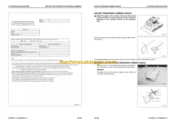 Komatsu PC240 -11 PC240LC -11 PC240NLC-11 Hydraulic Excavator Shop Manual (UENBM00333)