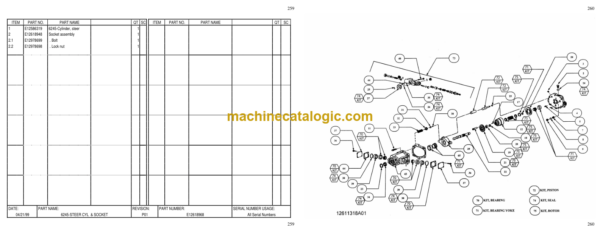 Hitachi EH700-3,EH750-3 411TD All Option All Serial Numbers Parts Catalog