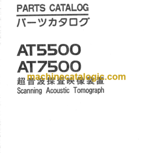 Hitachi AT5500, AT7500 Scanning Acoustic Tomograph Parts Catalog