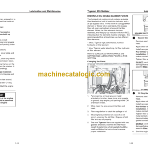 Tigercat 635 Skidder Service Manual (6350101 – 6350499) (14968A)