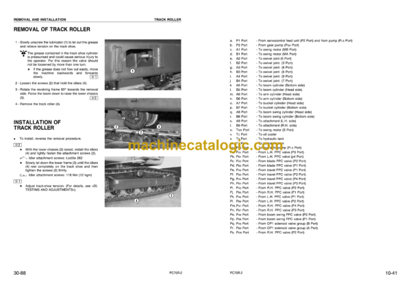 Komatsu PC75R-2 Hydraulic Excavator Shop Manual (WEBM001500)