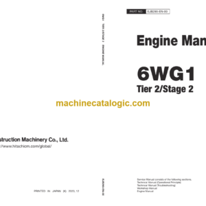 Hitachi 6WG1 Tier 2 Stage 2 Engine Manual