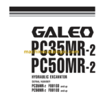 Komatsu PC35MR-2, PC50MR-2 Galeo Hydraulic Excavator Shop Manual (WEBM006200)