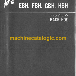 Hitachi EBH, FBH, GBH, HBH Backhoe Parts List