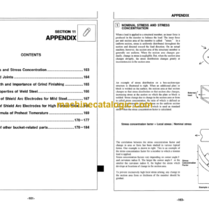 Hitachi BUCKET MAINTENANCE Reinforcement Manual