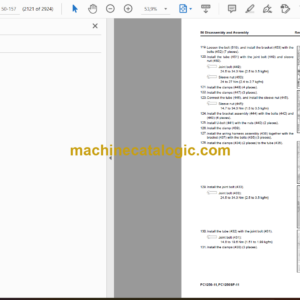 Komatsu PC1250-11 PC1250SP-11 Hydraulic Excavator Shop Manual (SEN06657-10)