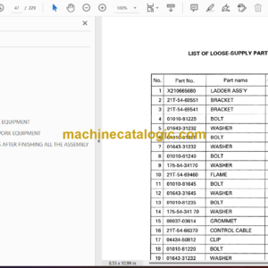 Komatsu PC1800-6 Hydraulic Excavator Field Assembly Manual (SEAW002201)