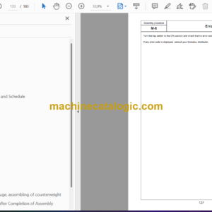 Komatsu PC490LCi-11 Hydraulic Excavator Field Assembly Manual (GEN00145-03)