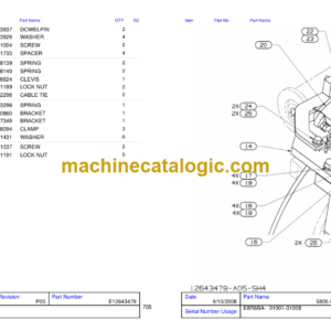 Hitachi EH1700-3 8R6 Parts Catalog