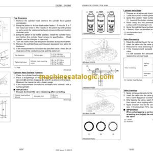 Hitachi V3300DI-E2B, V3300DI-T-E2B Engine Manual