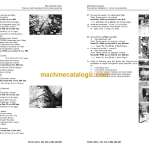 Komatsu PC200-8M0, PC200LC-8M0, PC200-8M1 Hydraulic Excavator Shop Manual (SENC0010-00)