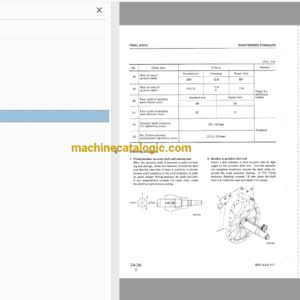 Komatsu D65E-7 Crawler Dozer Shop Manual