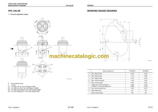 Komatsu PC35MR-2, PC50MR-2 Galeo Hydraulic Excavator Shop Manual (WEBM006200)