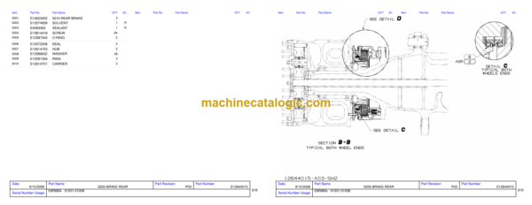 Hitachi EH1700-3 8R6 Parts Catalog