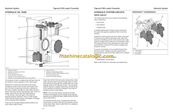 Tigercat 2160 Loader Forwarder Service Manual (21600101-21600500) (51954AENG)