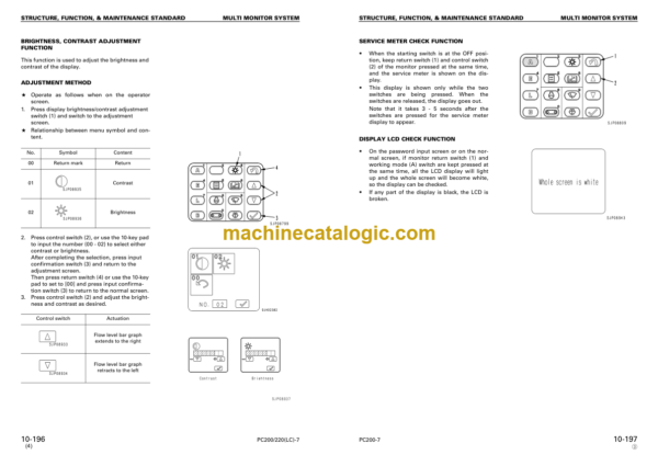 Komatsu PC200 PC200LC-7 PC220 PC220LC-7 Hydraulic Excavator Shop Manual (SEBM024310)