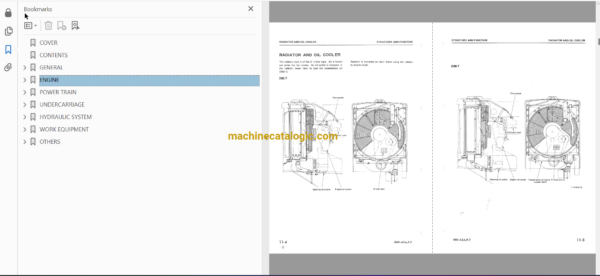 Komatsu D65E-7 Crawler Dozer Shop Manual